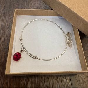 Alex and Ani July Birthstone (Ruby) Charm Expandable Bracelet